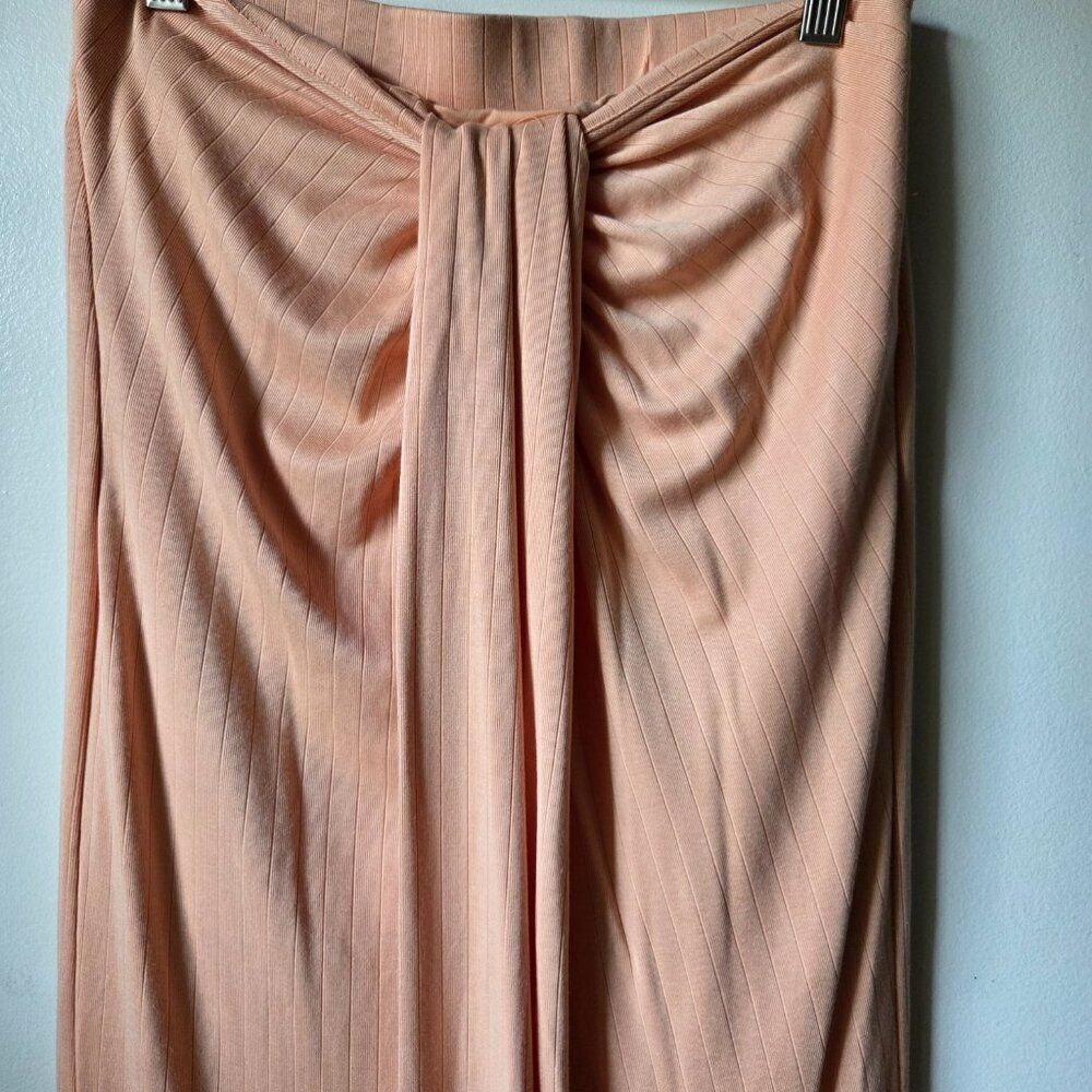 EUC LIKE NEW SIGNIFICANT OTHER DRAPED WRAP RIBBED MAXI SKIRT SIZE US 8 / S/M - Picture 4 of 16